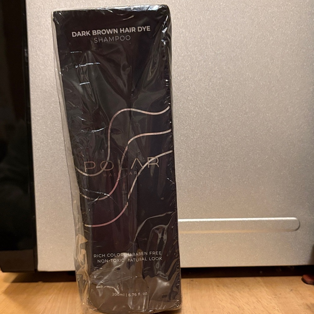 New in Box Polar Dark Brown Hair Dye Shampoo - Rich Brown